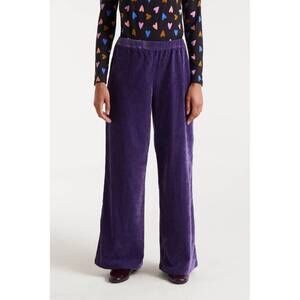 NEW COMPANIA FANTASTICA velvet pants in violet